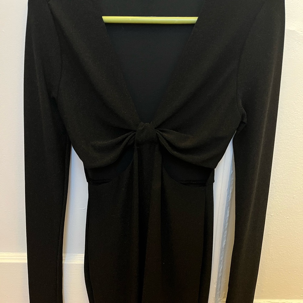 Wild Fable Cutout Black Dress